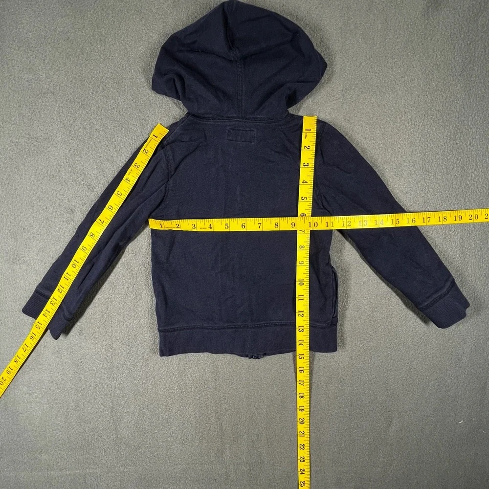 OshKosh BGosh Toddler Girl Navy Blue Zip‎ Up Hoodie Jacket OKBG Size 5
